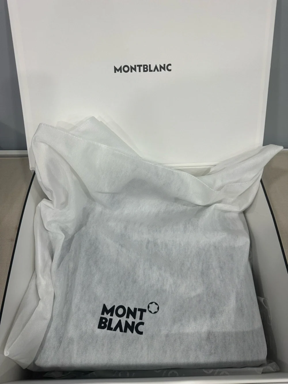 Montblanc Black Sartorial Leather Briefcase Unused